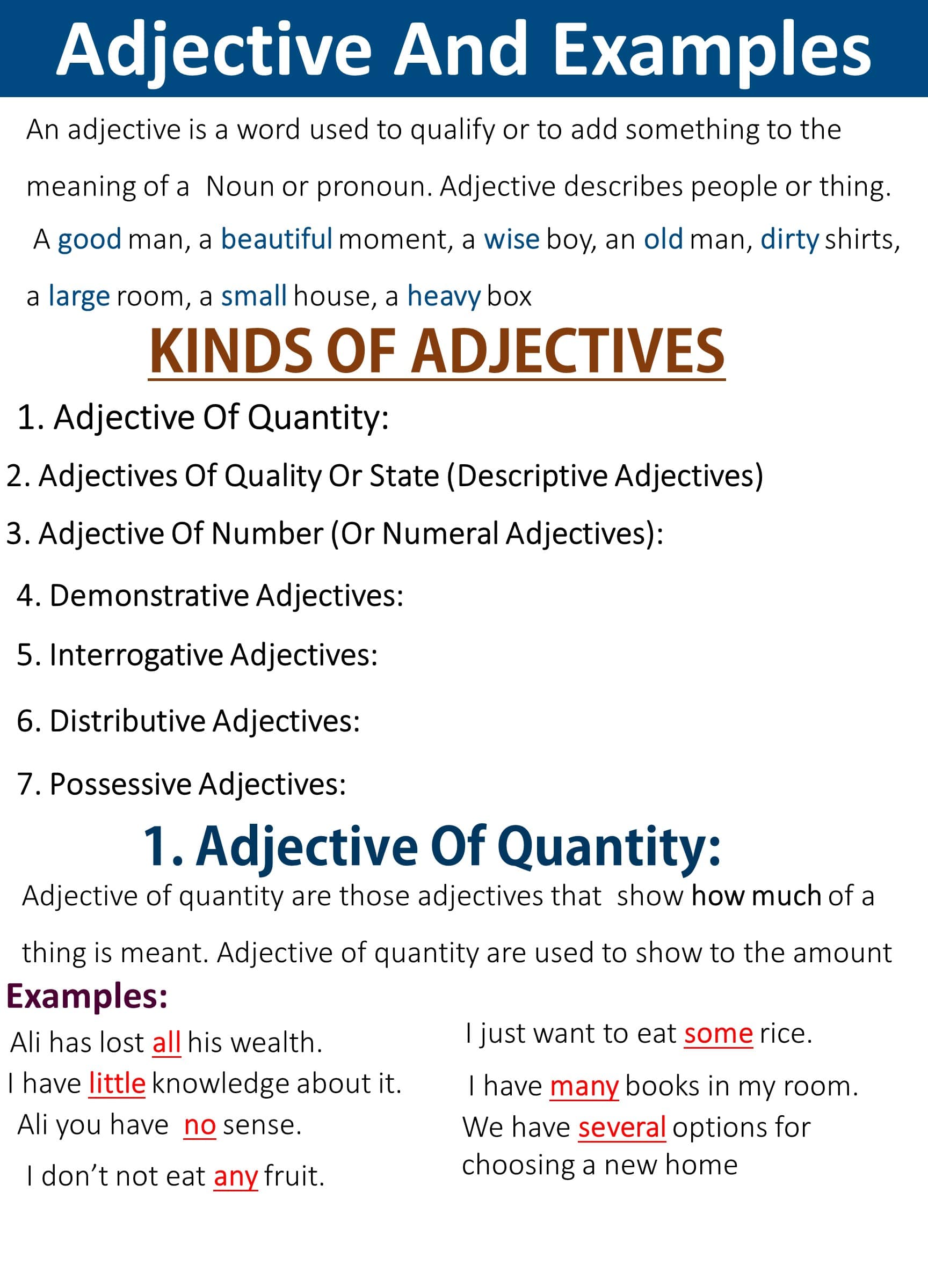 Adjective And Examples Using Adjective In A Sentence angrezistan com